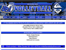 Tablet Screenshot of oceanb.vballsystems.com